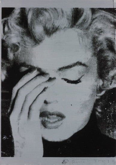 Russell Young - Marylin Crying 2021 on canvas