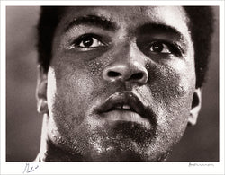 Muhamad Ali 1977 by Michael Brennan signed by Ali