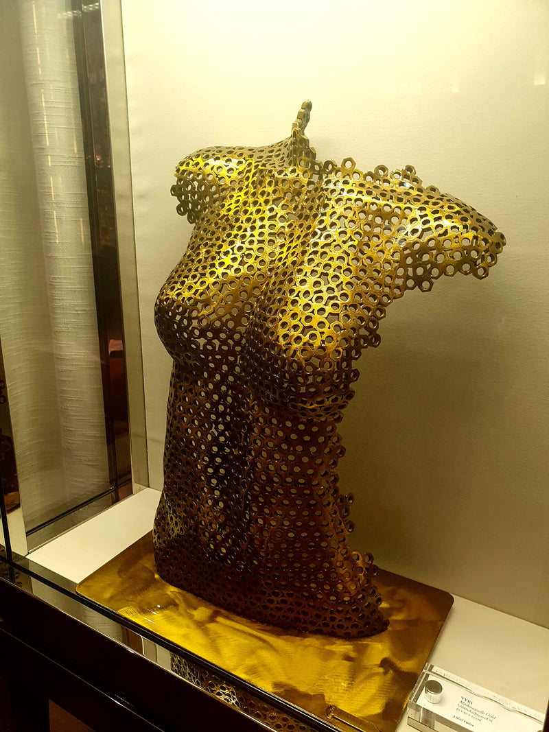 Sculpture buste - Gold Mademoiselle by Vyki