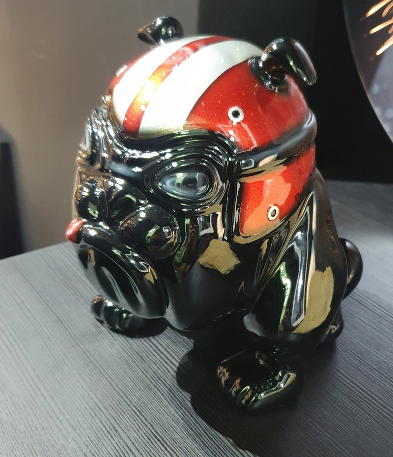 Frédéric Avella - black Bulldog red helmet