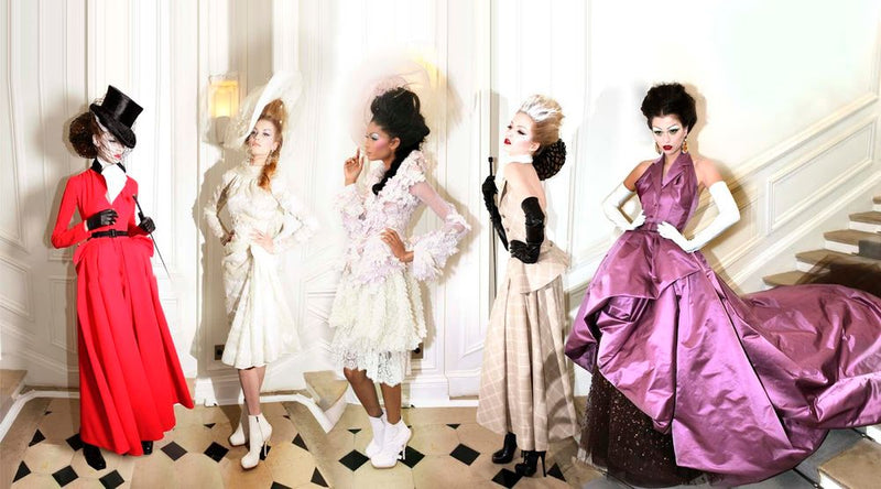 Simon Procter - 5 Girls  Haute Couture Spring Paris 2010