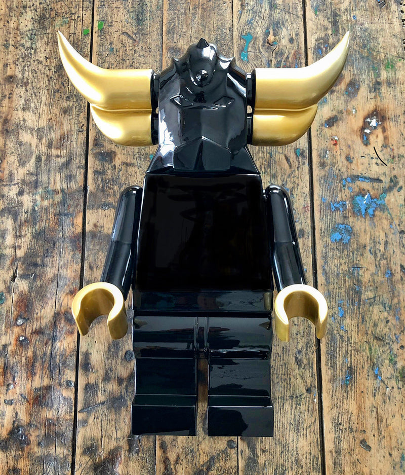 Frederic Avella - Sculpture Goldo Noir et Or