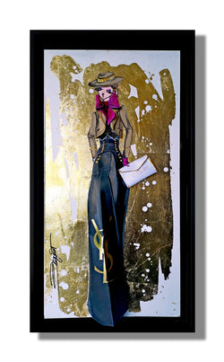 Rachel Bergeret : Hommage à Yves Saint Laurent - Poupée YSL