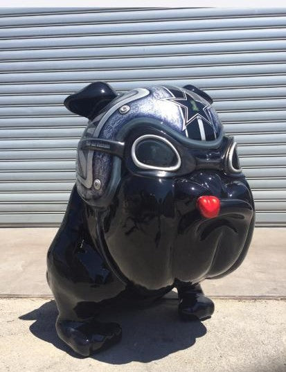 Frédéric Avella - Black shinny Bulldog helmet