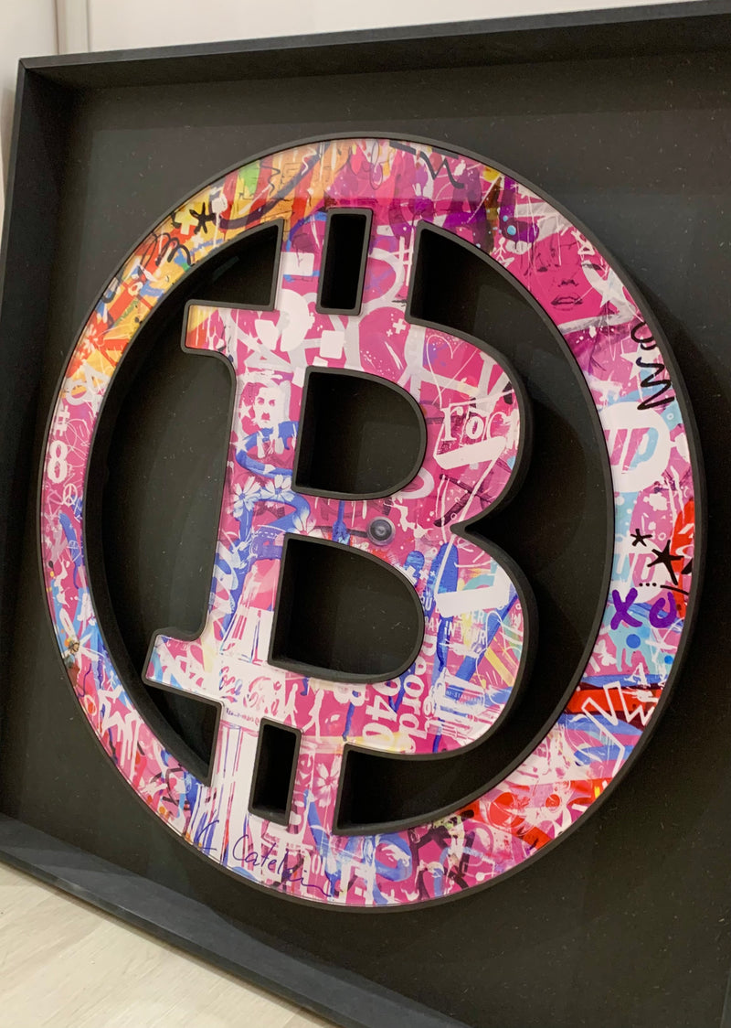 CHRISTOPHE CATELAIN - BITCOIN Pink Wall