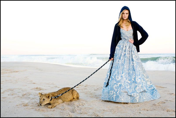 Arthur Elgort - Caroline Trentini with Lion