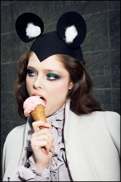 Arthur Elgort - Coco eating Ice Cream