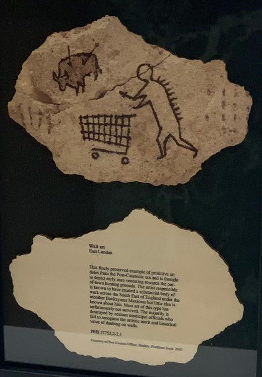 BANKSY - Peckham Rock 2018 - Origin: The British Museum.