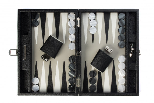 HECTOR SAXE Backgammon -LEATHER BUFFALO