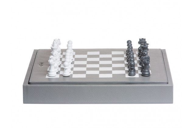 HECTOR SAXE -Chess box LEATHER BUFFALO