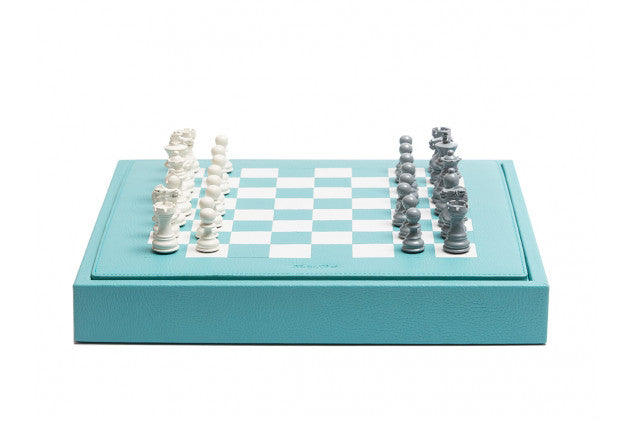 HECTOR SAXE -Chess box LEATHER BUFFALO