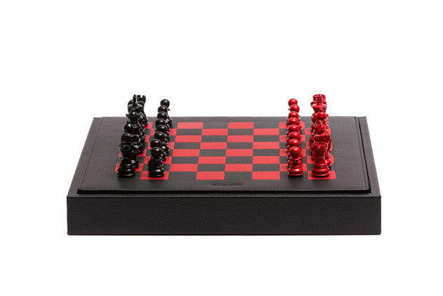 HECTOR SAXE -Chess box LEATHER BUFFALO