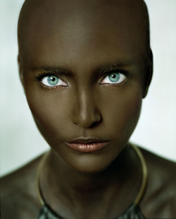Seb Janiak - Nadja Auermann, portrait, 1997