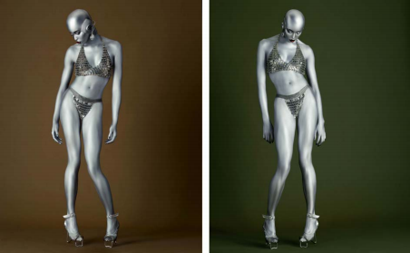 Seb Janiak - Naomi Campbell, portrait dyptique, 1997