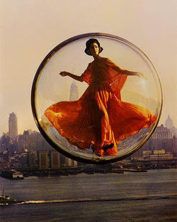 Melvin Sokolsky - Over New York, Harper's Bazaar 1963