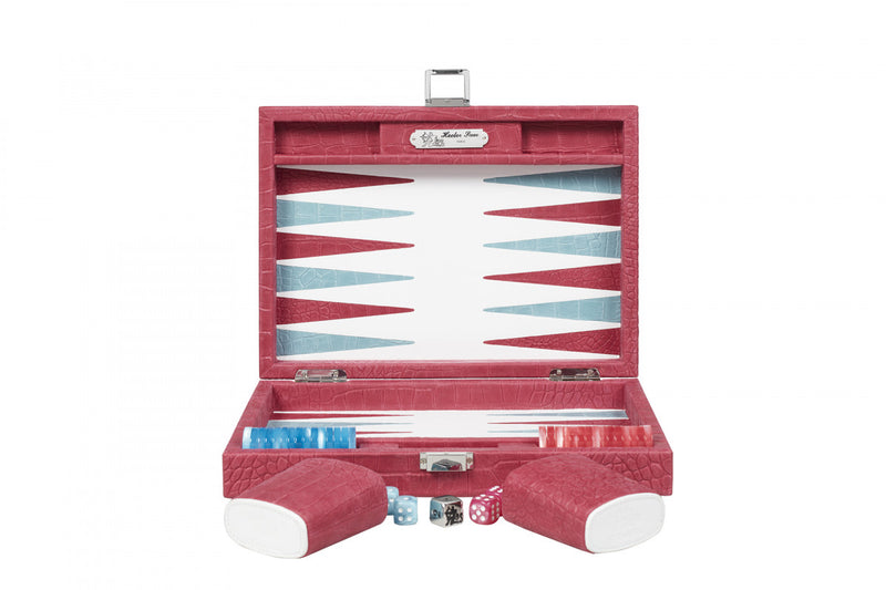 HECTOR SAXE Backgammon -LEATHER ALLIGATOR