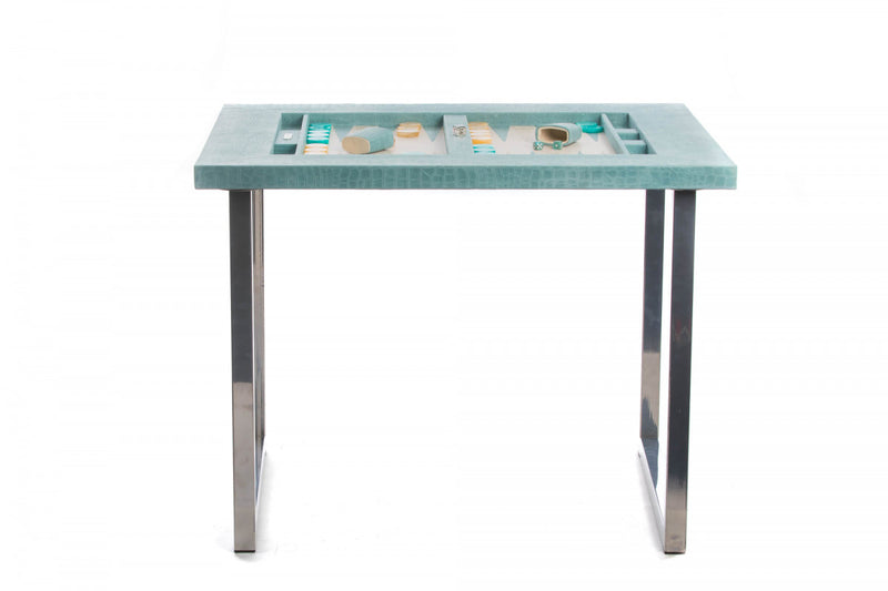 HECTOR SAXE Backgammon -Table Game - LEATHER Alligator