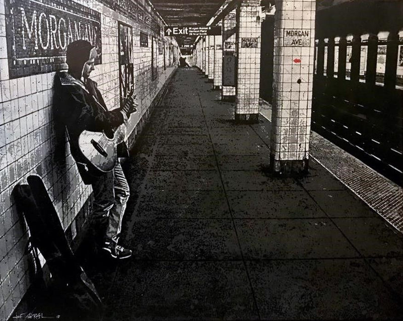 Jef Aérosol - "Morgan Avenue Subway Station" 2018