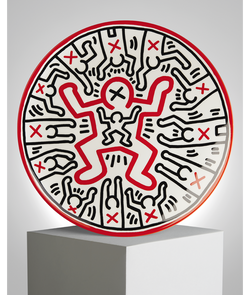 KEITH HARING CHILD LARGE PLATE BY LIGNE BLANCHE