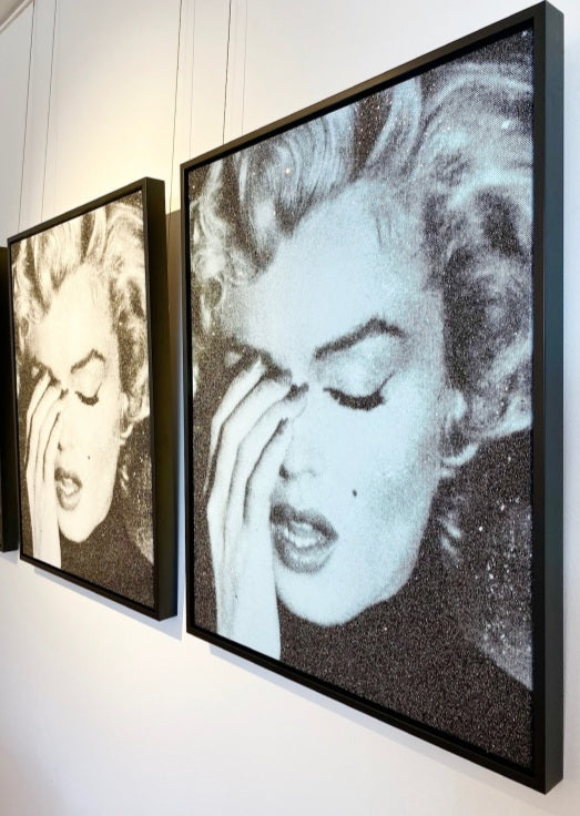 Russell Young - Marylin Crying 2021 on canvas